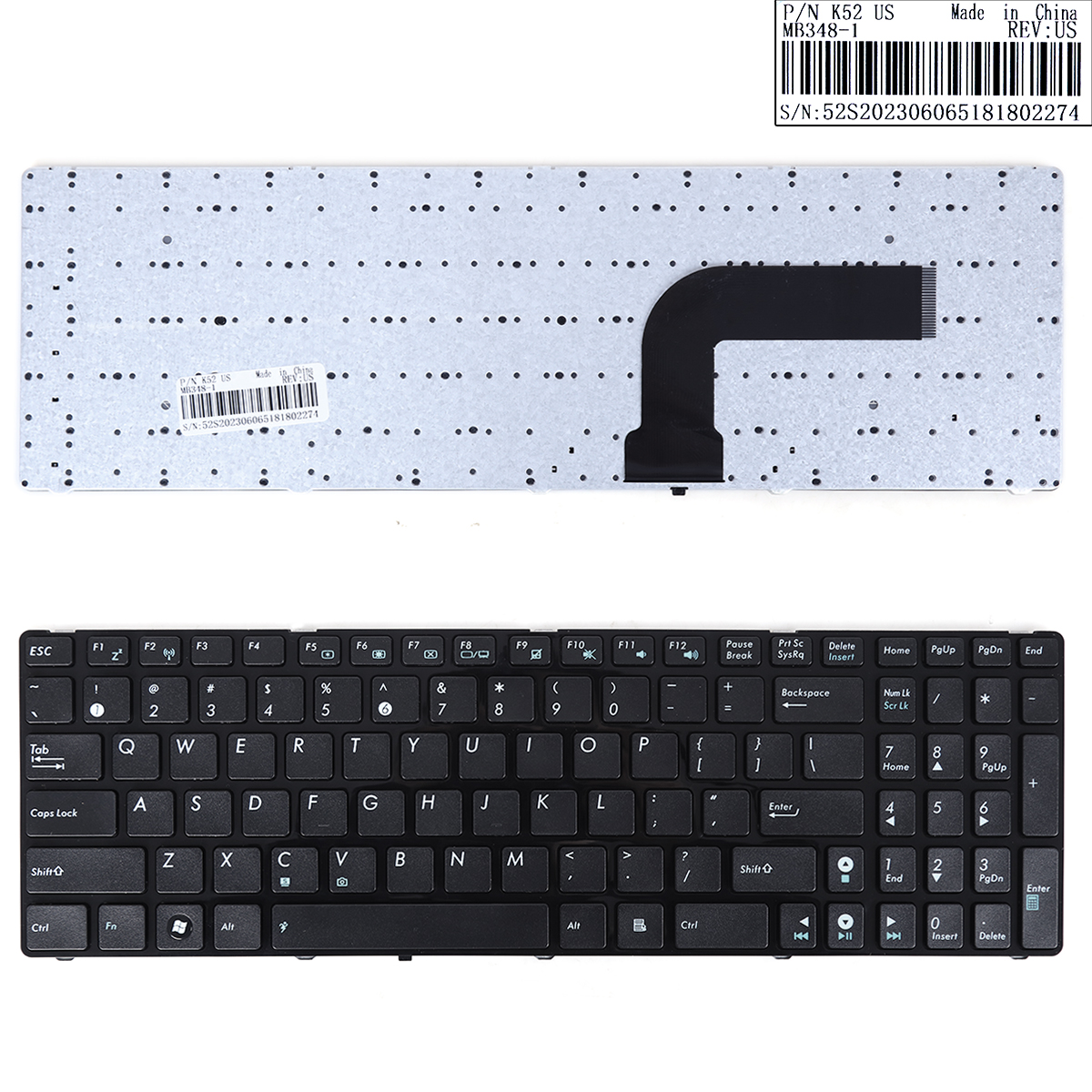 Picture of New Replacement Laptop Keyboard For ASUS G60 GLOSSY FRAME BLACK US Layout
